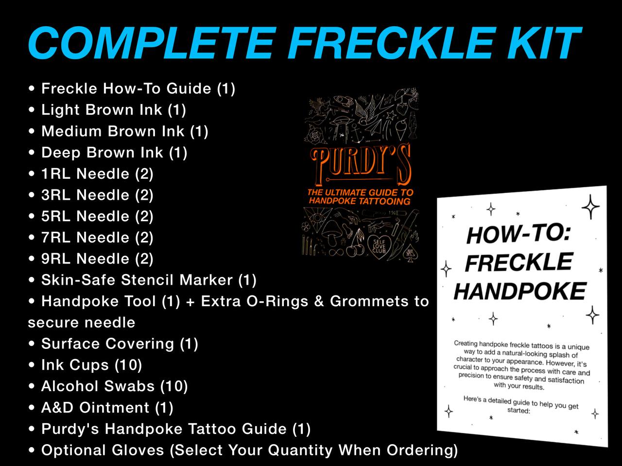 Complete Freckle Handpoke Tattoo Kit