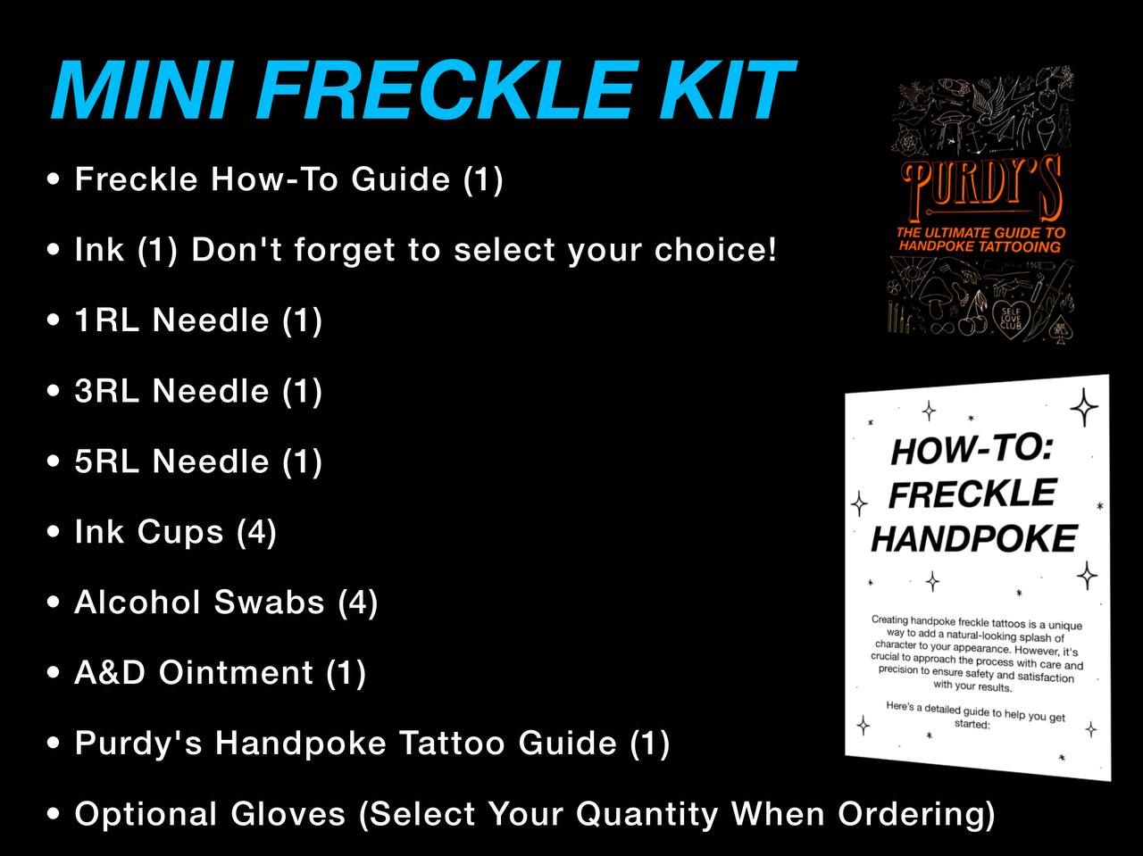 Mini Freckle Handpoke Tattoo Kit