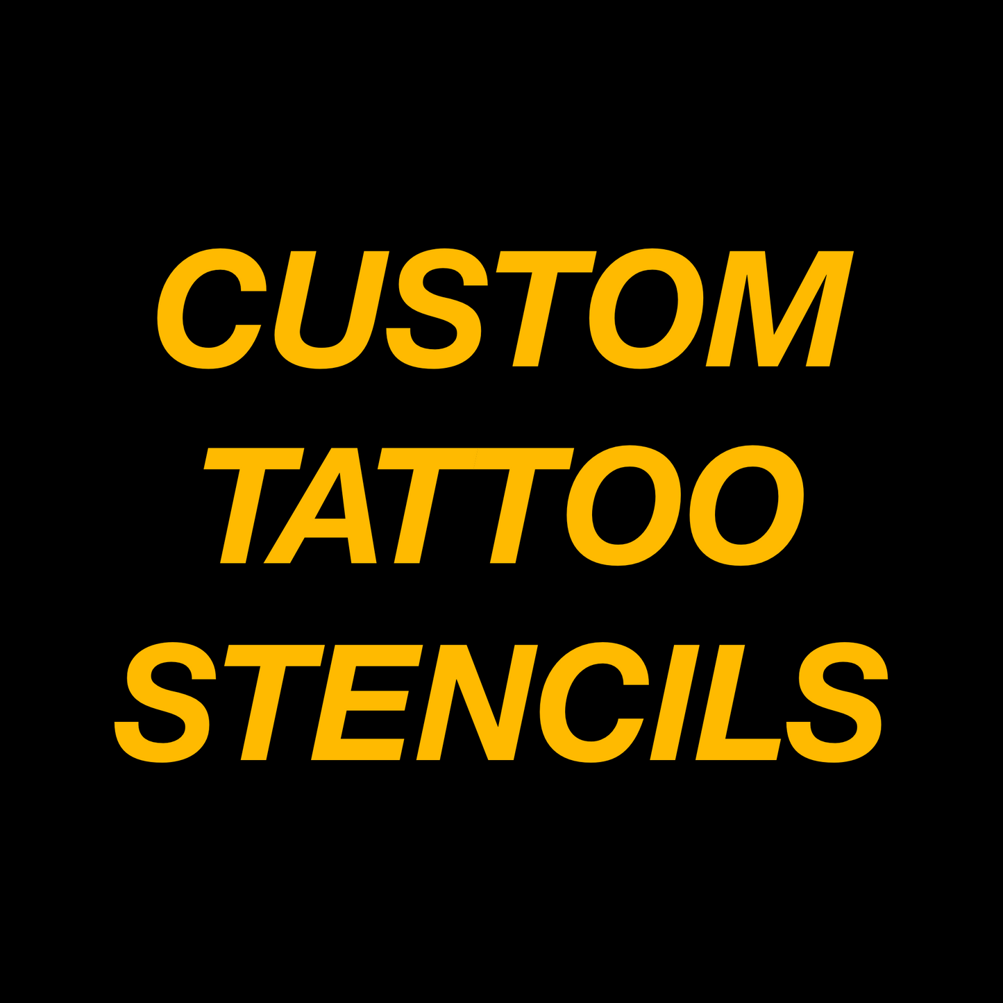 CUSTOM STENCILS | Ready-to-use Pre-Printed Handpoke Tattoo Transfers