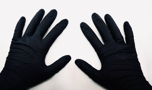 Black Tattoo-Safe Nitrile Gloves