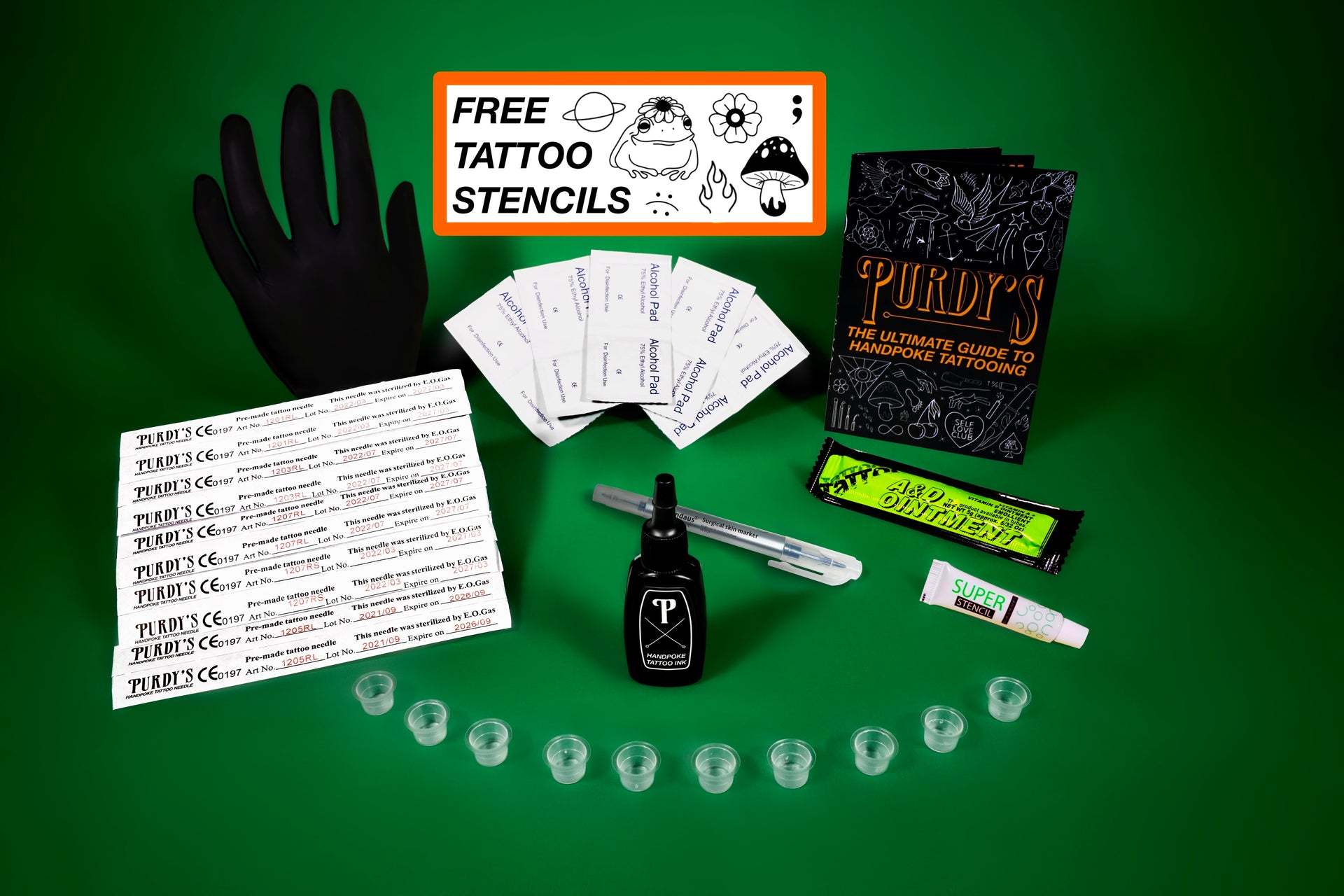 Medium Handpoke Tattoo Kit – Purdy's Tattoo