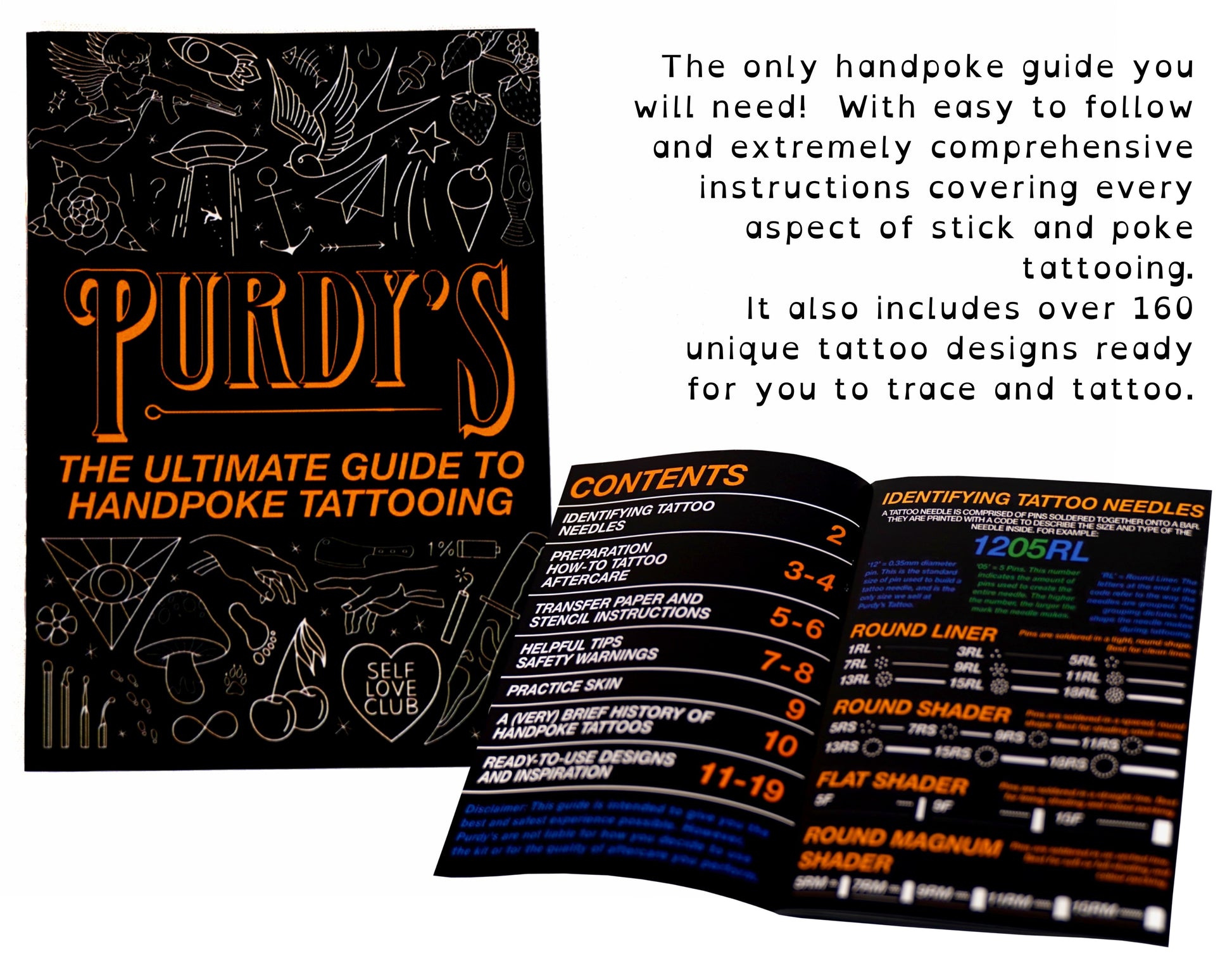 Cartoons Stencils | Ready-to-use Pre-Printed Handpoke Tattoo Transfers ...