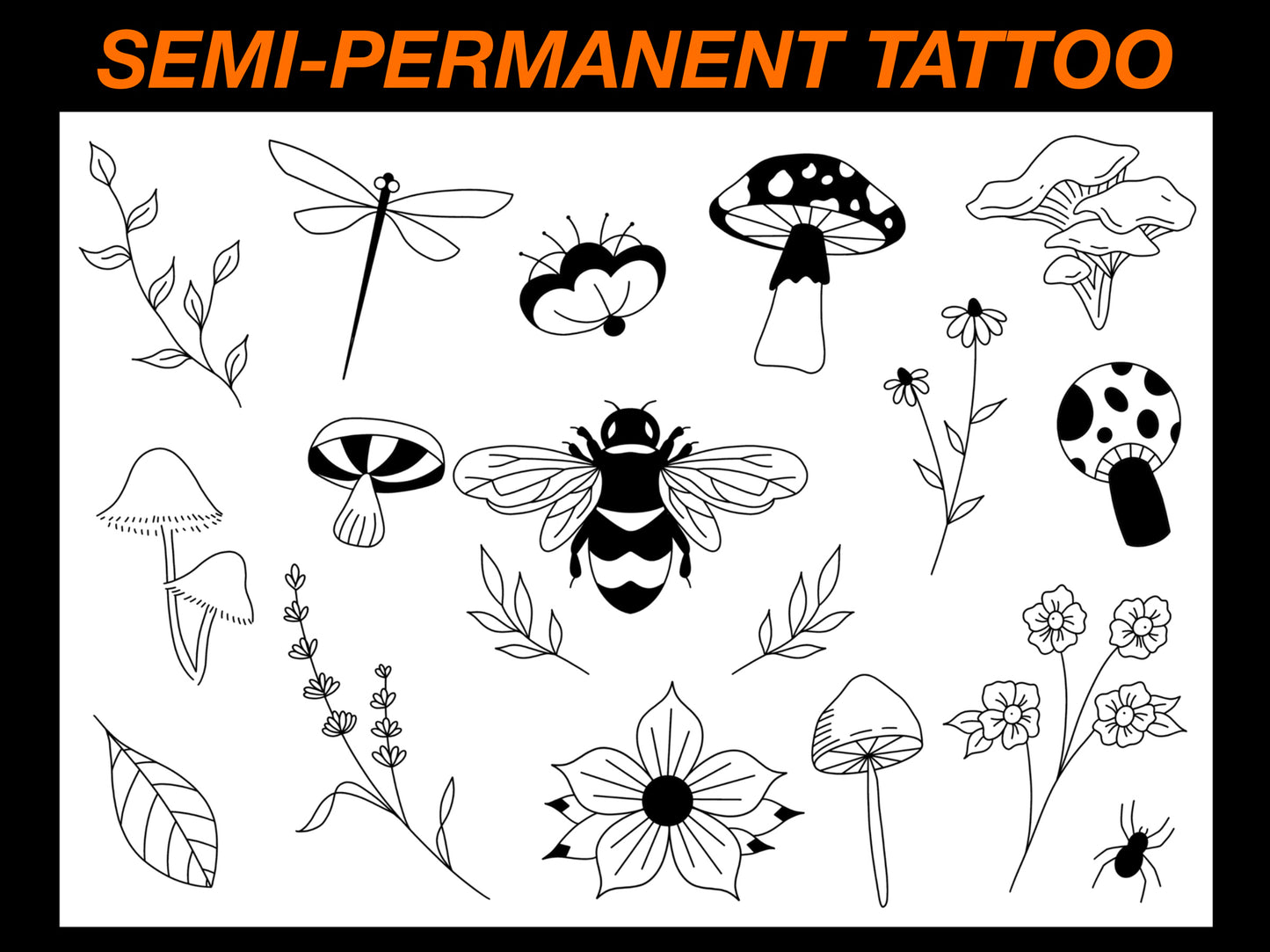 Woodland Semi-Permanent Tattoos